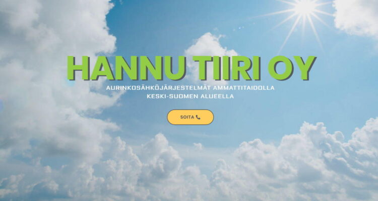 Hannu Tiiri Oy -verkkosivut