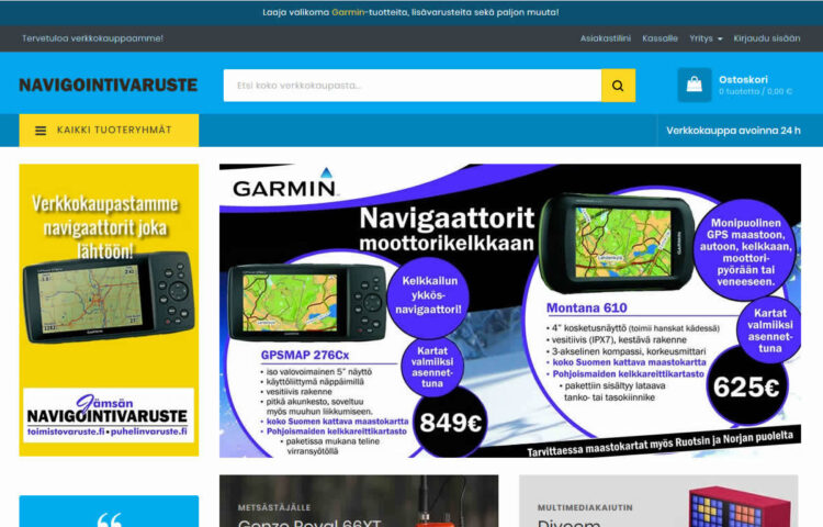 Navigointivaruste Magento-verkkokauppa