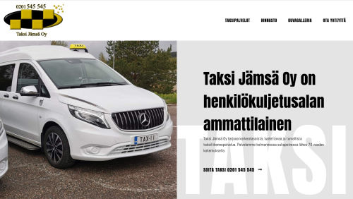 WordPress-kotisivut Taksi Jämsä Oy