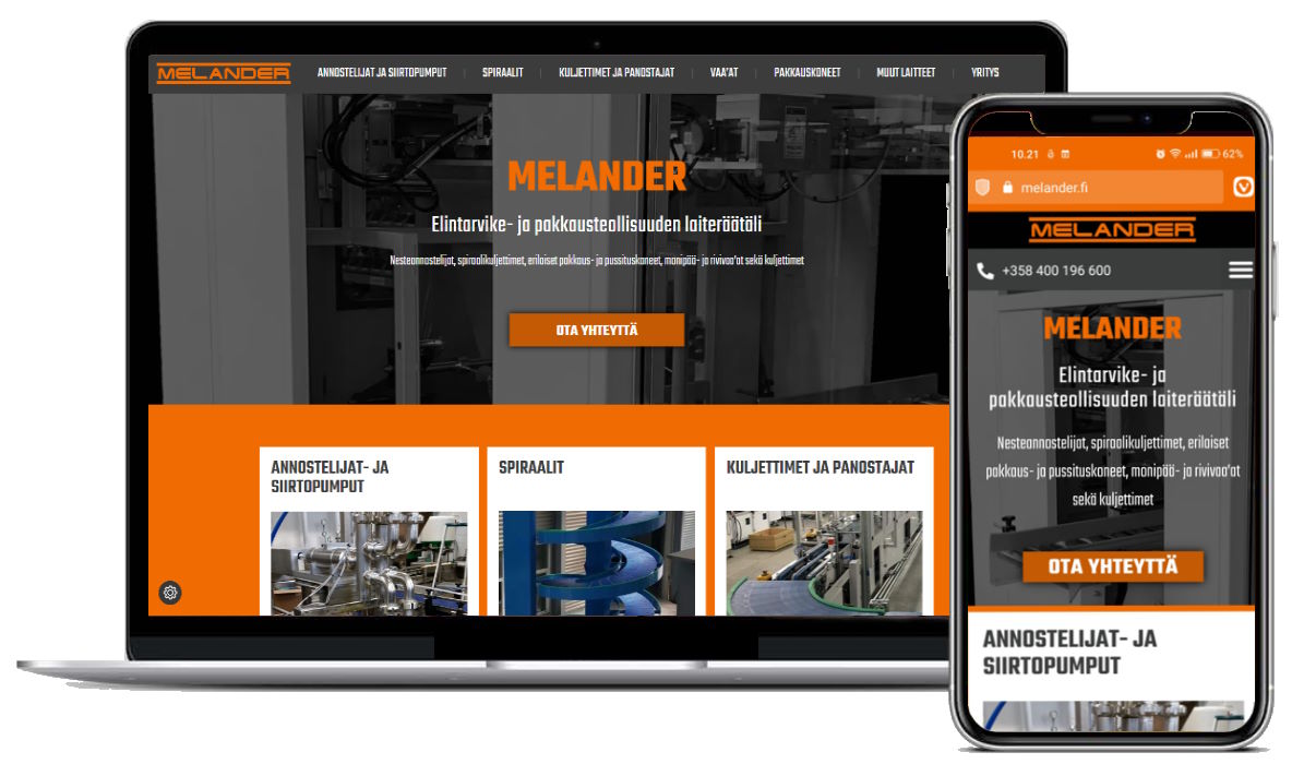 Melander.fi uudet sivut